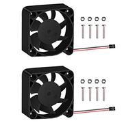GeeekPi 2 Piezas Raspberry Pi Ventilador de refrigeración 40 x 40 x 10 mm DC 5 V sin escobillas CPU Ventilador de refrigeración para Raspberry Pi 4 Modelo B, 3B +, Raspberry Pi 3/2 Modelo B(Negro)