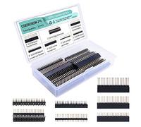 GeeekPi 2 x 20 40 Pines apilables Hembra Header Kit para Raspberry Pi 4B/3B+/3B/2B/B+/A+/Zero (Zero W)/Jetson Nano/Tinker Board (7 especificaciones) (13 Piezas en Total)