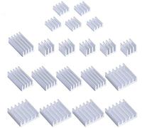 GeeekPi 20PCS Disipadores de Calor para Raspberry Pi 4 Modelo B, Raspberry Pi Disipadores de Calor de Aluminio con Cinta Adhesiva Conductora Térmica para Raspberry Pi 4B