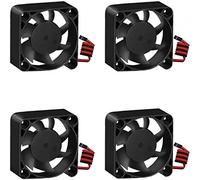 GeeekPi 4 Piezas Raspberry Pi Tranquilo Ventilador 40 x 40 x 10 mm DC 5V / 3.3V sin escobillas CPU Ventilador para Raspberry Pi 4 Modelo B, 3B +, Raspberry Pi 3/2 Modelo B (Negro)