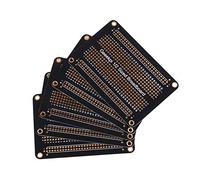 GeeekPi 5Pack Proto Breadboard PCB Board Golden Color Plated Experimental Breadboard Soldering Board Double-Sided PCB DIY Kit for Arduino (Half Size)