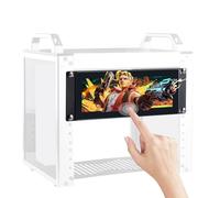 GeeekPi 7.84 Inch 1280 x 400 Capacitieve Touchscreen LCD Display 2U Rack Mount Monitor Voor DeskPi RackMate T0/T1/T2 Serverkast