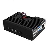 GeeekPi Caja de Aluminio con Ventiladores para Raspberry Pi 4 Modelo B - Sistema de Enfriamiento