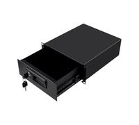 GeeekPi Cajón con cerradura de montaje en rack 2U, caja de gabinete de servidor de 10 pulgadas para gabinete de servidor DeskPi RackMate T2