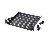 GeeekPi DeskPi Rack Shelf 10'' 1U Estante de Servidor, estantes ventilados para Buena circulación de Aire, Montaje en voladizo, Estante de Armario de Red, Bandeja de Montaje para Caja de Ordenador