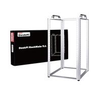 GeeekPi DeskPi RackMate TL1 - Estante de red de marco abierto de 10 pulgadas para red de TI de 10 pulgadas, dispositivo de audio y video