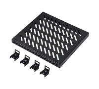 GeeekPi - Estantería de Servidor para Rack de servidores DeskPi RackMate T1/T0 y Rack de servidores o gabinete de Red de 10", diseño Perforado, Capacidad de Carga de 25 kg, Color Negro