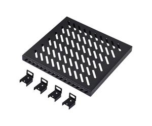 GeeekPi - Estantería de Servidor para Rack de servidores DeskPi RackMate T1/T0 y Rack de servidores o gabinete de Red de 10", diseño Perforado, Capacidad de Carga de 25 kg, Color Negro