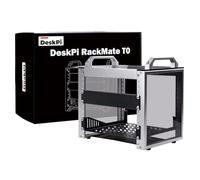 GeeekPi Gabinete de servidor 4U, estante de servidor de 10 pulgadas para red, servidores, equipos de audio y video, DeskPi RackMate T0 funda de servidor de montaje en rack