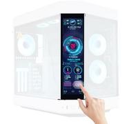 GeeekPi Monitor LCD IPS táctil de 12.6 pulgadas FHD 1920x515, apto para carcasa DIY Y60 PC CPU GPU Monitor secundario, altavoces duales incorporados, Plug & Play, con hasta 10 puntos de multi-touch