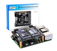 GeeekPi N20 Dual M.2 M-Key NVMe 2242 SSD HAT para Raspberry Pi 5