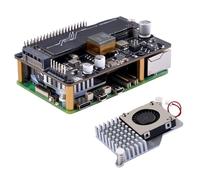 GeeekPi P33 M.2 NVME M-Key PoE+ Hat para Raspberry Pi 5, con el disipador activo oficial Raspberry Pi 5, compatible con M.2 NVMe SSD 2230 2242 2260 2280