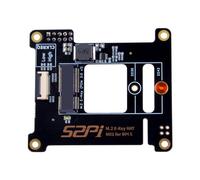 GeeekPi Placa periférica PCIe M.2 E-Key NVMe SSD PCIe M01 para Raspberry Pi 5, compatible con M.2 E-Key NVMe SSD 2230/2242