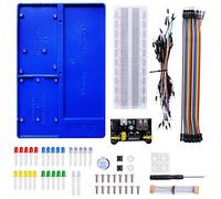 GeeekPi Raspberry Pi 4 Holder ABS Holder Breadboard Holder Kit para Raspberry Pi 4B,3B+,3B,2B,B+,Zero,Zero W,Arduino UNO,Arduino Mega 2560 (Azul)
