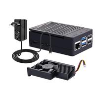 GeeekPi Raspberry Pi 5 ABS Case with Raspberry Pi 5 27W 5.1V 5A Power Supply Kit