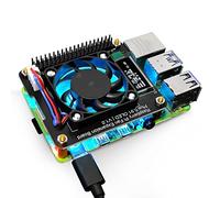 GeeekPi Raspberry Pi Fan Hat, Raspberry Pi Fan Expansion Board Plus 0.91 OLED Display Display V1.0 Module for Raspberry Pi 4 Model B/Pi 2B/3B/3B+