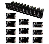 GeeekPi Soporte de rack 2U de 19 pulgadas para Raspberry Pi 5, con 10 adaptadores PCIe a M.2 NVMe SSD, soporta hasta 10 placas Raspberry Pi 5/4B, compatible con rack de servidor de 19 pulgadas