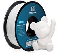 GEEETECH Filamento ABS+ 1,75 mm para impresora 3D, precisión dimensional +/- 0,03 mm,color blanco
