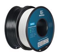 GEEETECH Filamento ABS+ negro/blanco, bobina de 2 x 1 kg para impresora 3D