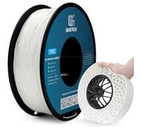GEEETECH Filamento de TPU de 1,75 mm +/- 0,03 mm para impresora 3D, 1 kg, 1 bobina, color blanco