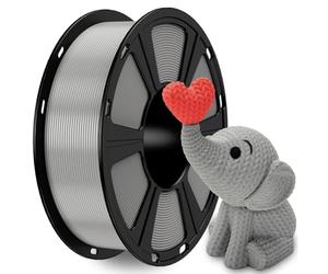 GEEETECH Filamento PETG 1,75 mm gris 1 kg carrete para impresora 3D, filamento de impresora 3D PETG precisión dimensional +/- 0,02