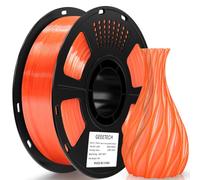 GEEETECH Filamento PETG 1,75 mm para impresora 3D, 1 carrete 1 kg, Naranja transparente