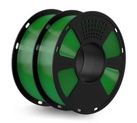 GEEETECH Filamento PETG 1,75 mm para impresora 3D, 2 carretes 1 kg, Verde | Precisión dimensional ±0,02 mm