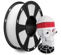 GEEETECH Filamento PETG 1,75 mm para Impresora 3D, Precisión Dimensional +/- 0,02 mm, 1KG Carrete, Blanco