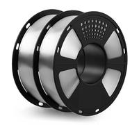 GEEETECH Filamento PETG 2kg,Filamento PETG 1,75 mm para Impresoras 3D,Compatible con la mayoría de Impresora 3D FDM, 2 Carretes, 1 kg por Carrete,Transparente