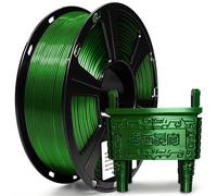 GEEETECH Filamento PETG de 1,75 mm, color verde metálico, de alta resistencia mejorada para impresora 3D, acabado brillante, ± 0,03 mm de precisión, bobina de 1 kg