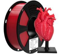 GEEETECH Filamento PETG Rojo 1,75 mm 1 kg para Impresora 3D FDM