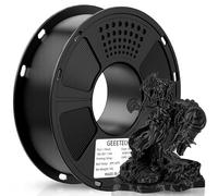 GEEETECH Filamento PLA 1.75mm Nuevo Negro, filamento de impresora 3D PLA 1kg Carrete