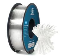 GEEETECH Filamento PLA 1.75mm para impresión 3D, 1kg Spool, Transparente