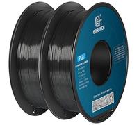GEEETECH Filamento PLA de 1.75 mm 2KG,filamento de impresora 3D Carrete de 1 kg,adecuado para la mayoría de impresoras 3D FDM，Negro+Negro