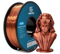 GEEETECH Filamento PLA de 1,75 mm de cobre de seda, filamento para impresora 3D, bobina de 1 kg, filamento de seda con superficie de impresión sedosa, precisión dimensional +/-0,02 mm