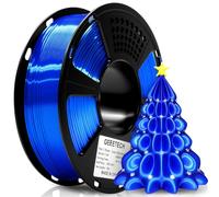 GEEETECH Filamento PLA Seda 1,75 mm para Impresora 3D, Bobina de 1 kg, Azul Real