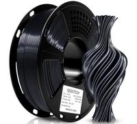 GEEETECH Filamento PLA Seda 1,75 mm para Impresora 3D, Bobina de 1 kg, Negro