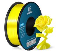 GEEETECH filamento PLA Seda 1.75mm, filamento PLA Silk para impresora 3d,1kg carrete,Seda Amarillo