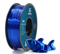 GEEETECH Filamento PLA seda 1.75mm, impresora 3D Filamento PLA 1kg Carrete,Seda Azul real