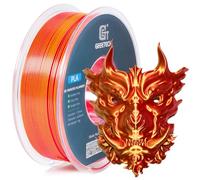 GEEETECH Filamento PLA Seda de doble color para impresora 3D, 1,75 mm, 1 kg, color dorado y rojo