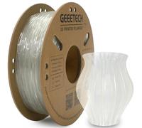 GEEETECH Filamento TPU flexible de 1,75 mm,TPU 95A para impresora 3D, 500g/bobina,Transparente
