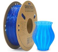 GEEETECH Filamento TPU flexible de 1,75 mm,TPU 95A para impresora 3D, 500g/bobina,Transparente Azul