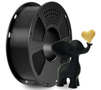 GEEETECH HS-PLA Filamento para impresora 3D 1,75 mm, HS-PLA filamento para impresora 3D de alta velocidad, bobina, 1 kg,Negro