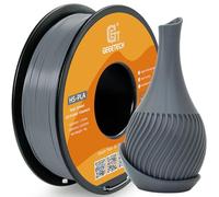 GEEETECH HS-PLA - Filamento para impresora 3D (1,75 mm, HS-PLA, filamento para impresora 3D de alta velocidad, bobina, 1 kg), color gris