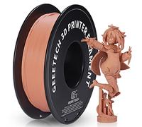 GEEETECH matte PLA filament, Impresora 3D Filamento PLA 1kg Carrete, Precisión Dimensional +/- 0.03 mm,Naranja