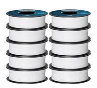 GEEETECH PETG Filamento 1.75mm 10kg, Filamento PETG para Impresora 3D, Precisión Dimensional +/- 0,02 mm, 10 Carretes, 1 kg por Carrete (10*Blanco)
