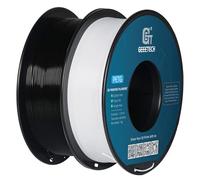 GEEETECH PETG Filamento de 1,75 mm 2kg, filamento para impresora 3D, 1 kg por bobina, 2 bobinas, blanco y negro