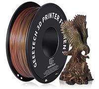 GEEETECH PLA Filamento de seda 1.75mm, impresora 3D Filamento PLA 1kg Carrete (k-rainbow)