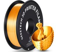 GEEETECH PLA filamento 1.75mm Seda Oro, impresora 3D Filamento PLA 1kg Carrete
