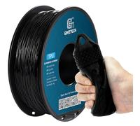 GEEETECH TPU 95A Filamento Flexible 1.75mm negro, Impresora 3D Filamento 1KG 1 Carrete,Negro
